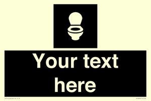 Custom information: black panel wc toilet